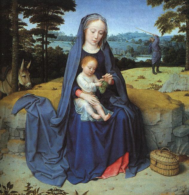 Gerard David The Rest on the Flight into Egypt china oil painting image